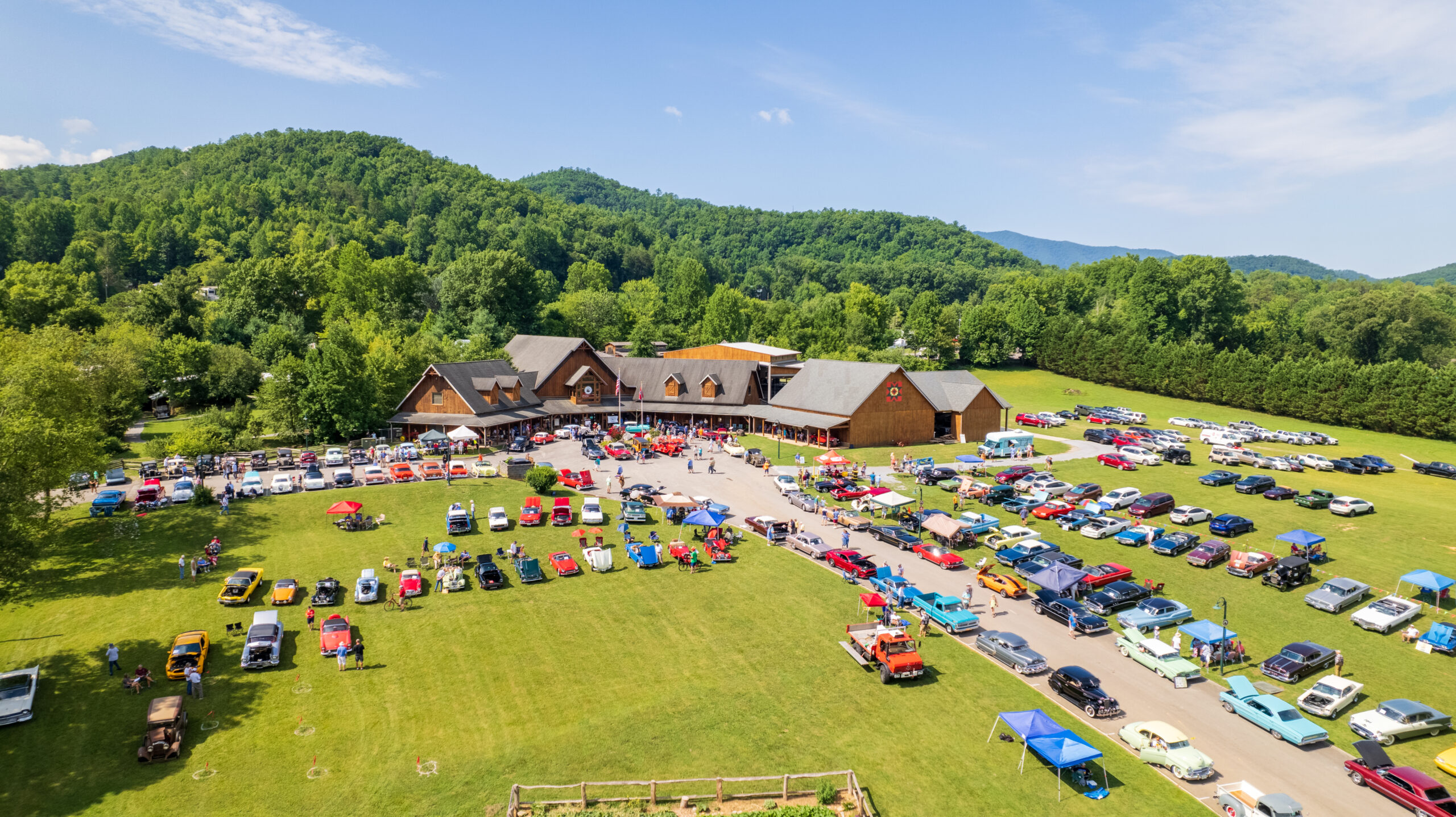 Autos through the ages car show in Townsend, Tennessee.